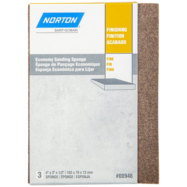 Norton Co SPONGE 3" x 4" x 1/2" 220 GRIT CS/108 NR04069 - main